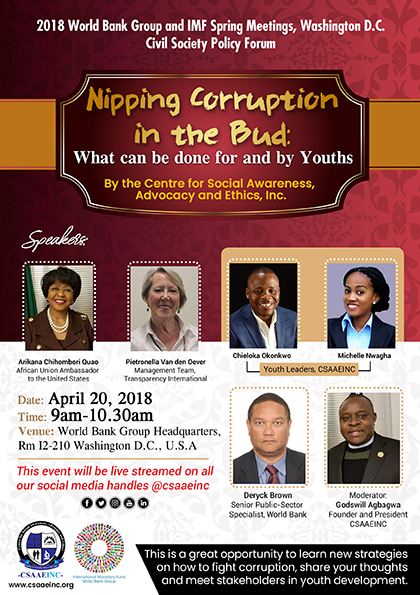 Nipping Corruption in the Bud: What can be done for and by Youths