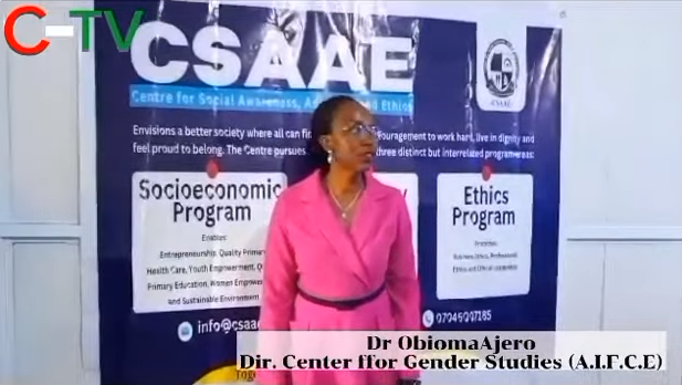 CSAAE holds workshop with Directors of the Centers of Gender Studies in Imo State, on Sexual Harassment.