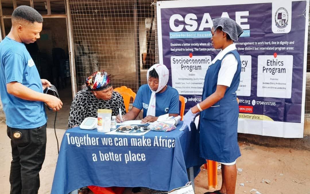 CSAAE BRINGS ACCESS TO HEALTH INSURANCE AWARENESS AND TO OVER A THOUSAND ATTENDEES AT IMMACULATE HEART OF MARY CATHOLIC CHURCH  ORJI OWERRI, IMO STATE
